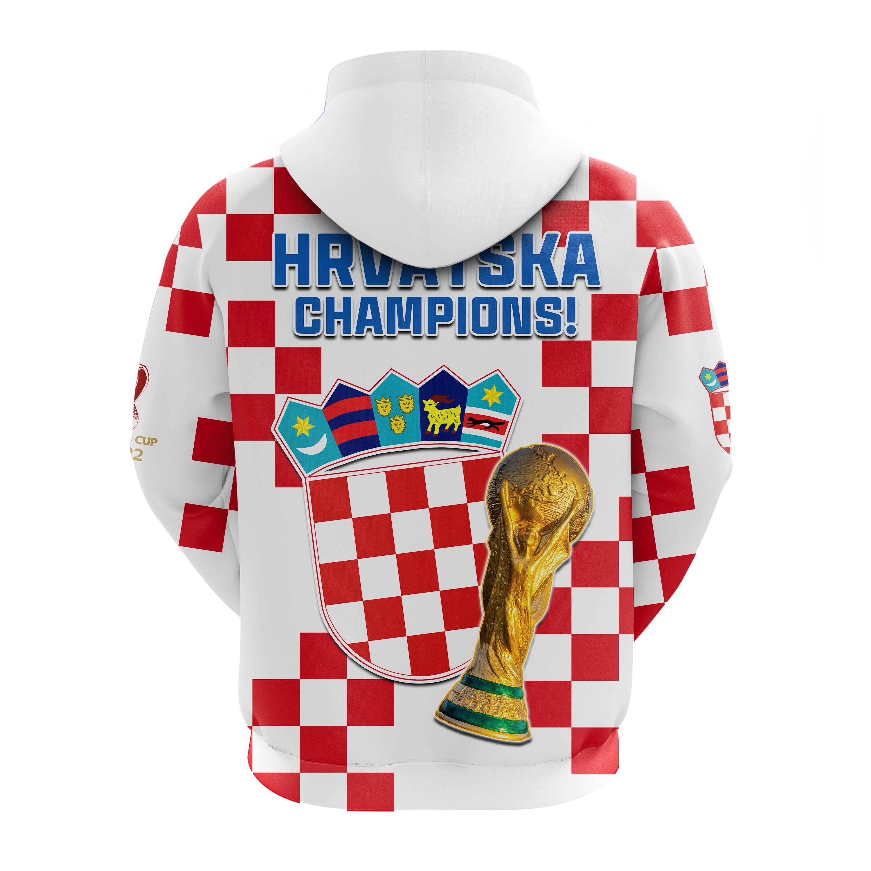 Croatia Football Hoodie World Cup Champions 2022 Hrvatska LT13