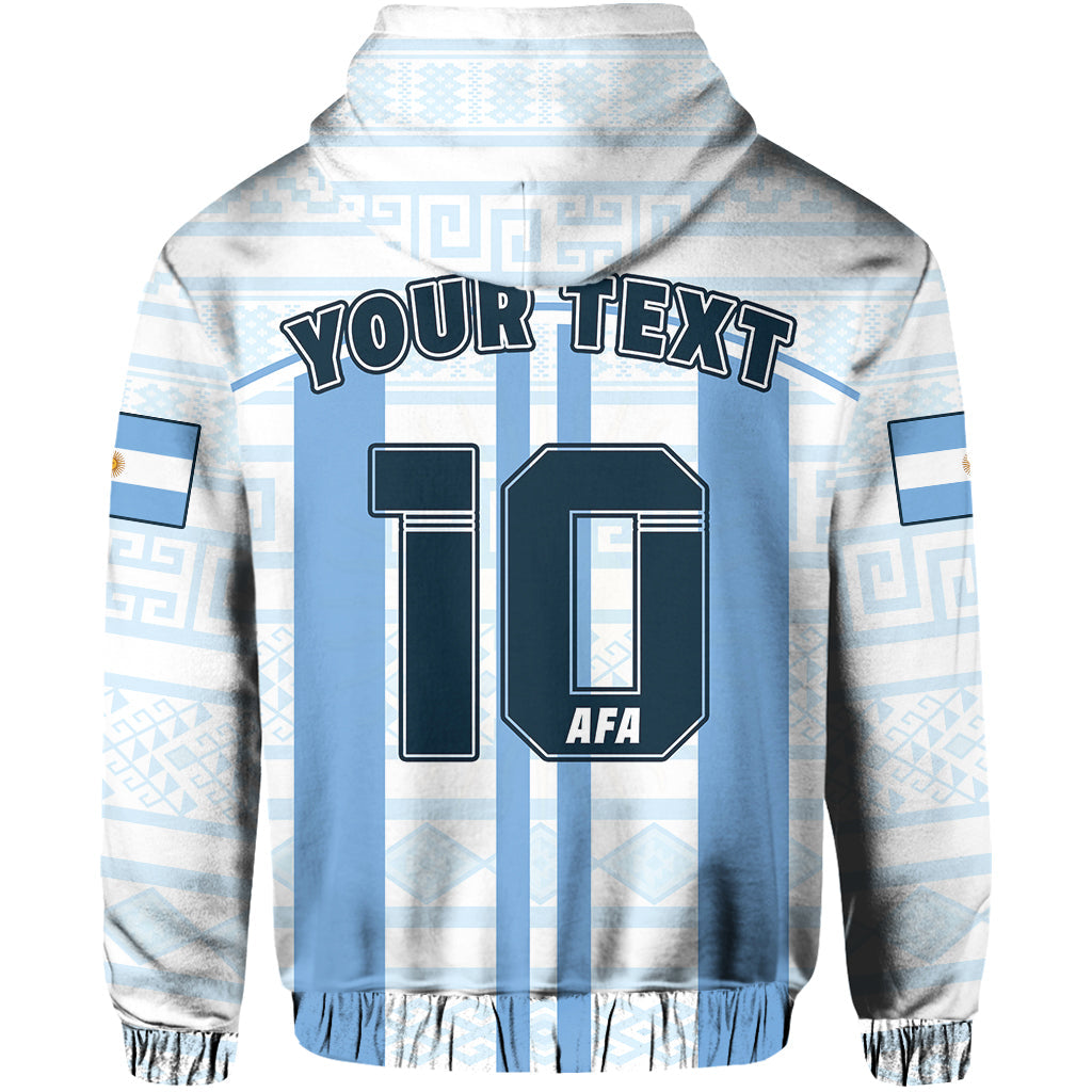 Custom Argentina Football 2022 Hoodie Vamos La Albiceleste LT14