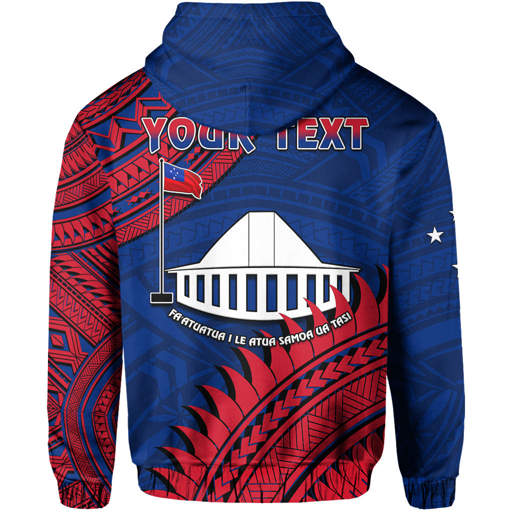 Custom Personalised F.A.S.T Samoa Hoodie Samoan Coat Of Arms Polynesian Pattern LT14