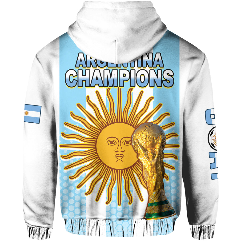Argentina Football Hoodie Vamos La Albiceleste Soccer World Cup GOAT 2022 LT13