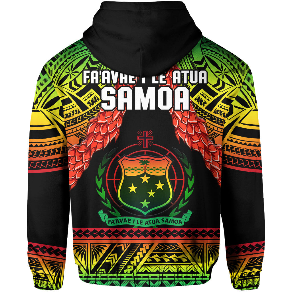 Samoa Rugby Hoodie Teuila Torch Ginger Gradient Style LT14