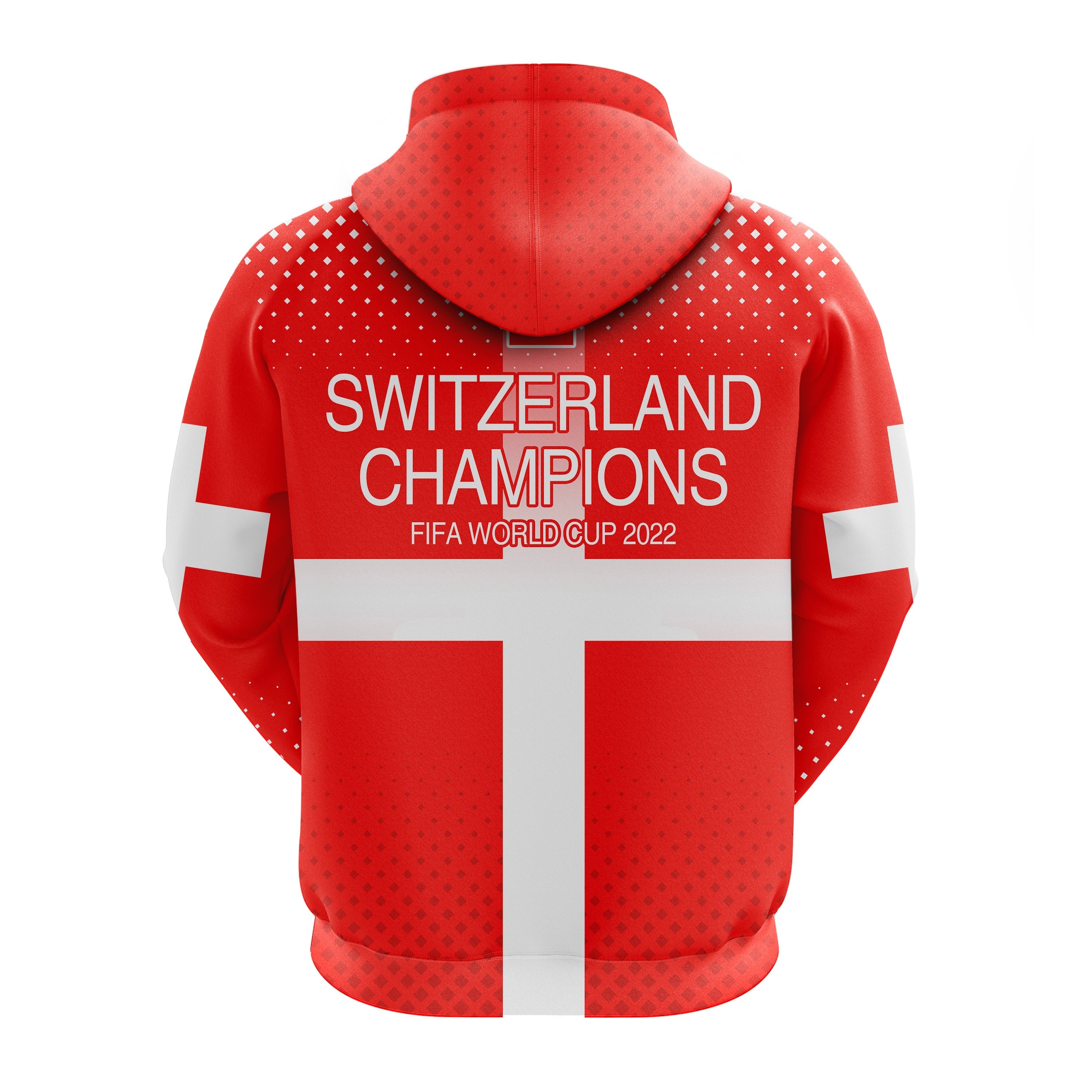 Switzerland Football Hoodie Schweizer Pati Champion 2022 World Cup LT13