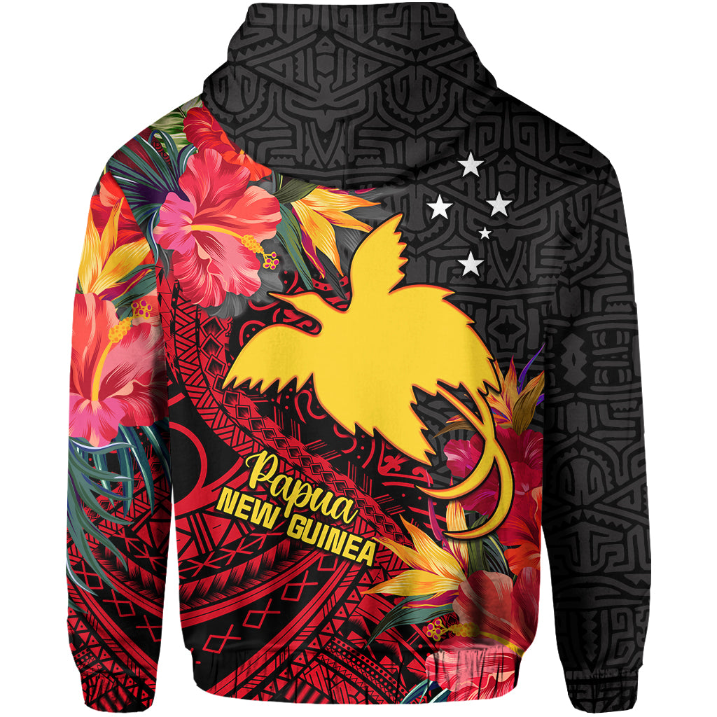 Custom Personalised Papua New Guinea Hoodie Bird of Paradise LT13