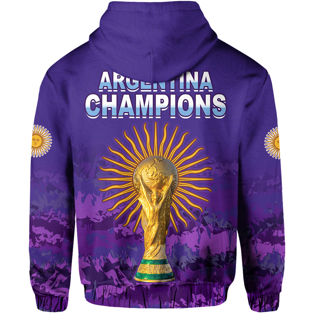 Argentina Football Hoodie Go Champions La Albiceleste LT13