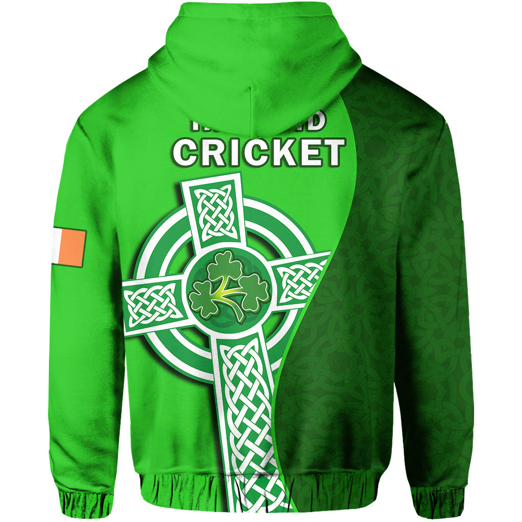 Ireland CrickeHoodie Irish Flag Celtic Cross Sporty Style LT14