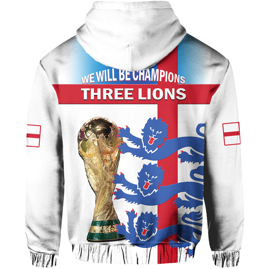 England Football Hoodie Three Lions Champions Football 2022 LT14