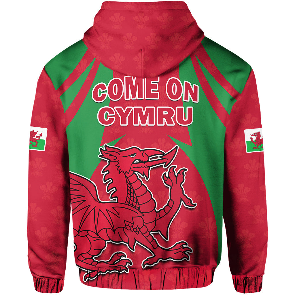 Wales Rugby Hoodie The Dragons National Team Come On Cymru LT14