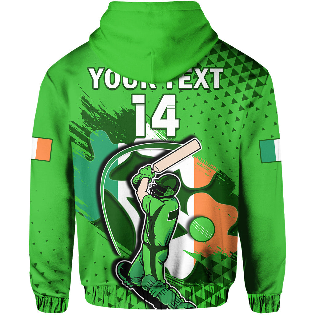 Custom Ireland CrickeHoodie Irish Flag Shamrock Sporty Style LT14