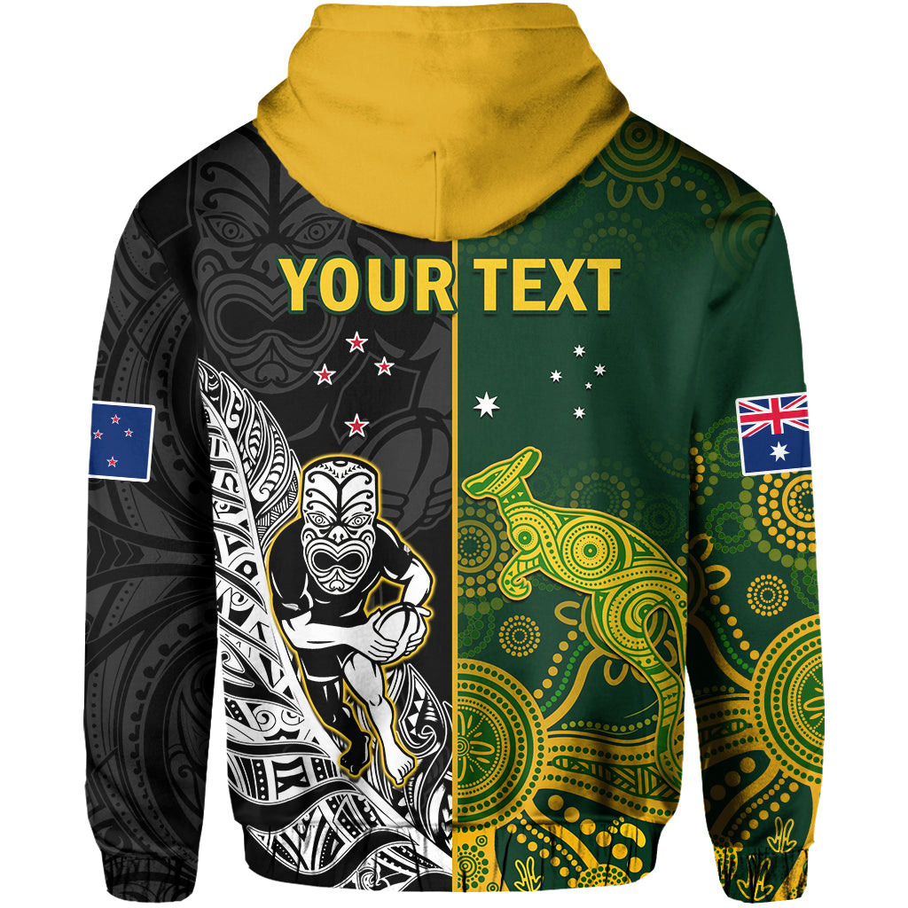 Custom Australia Rugby Mix Aotearoa Rugby Hoodie Wallabies All Black Special Version LT14