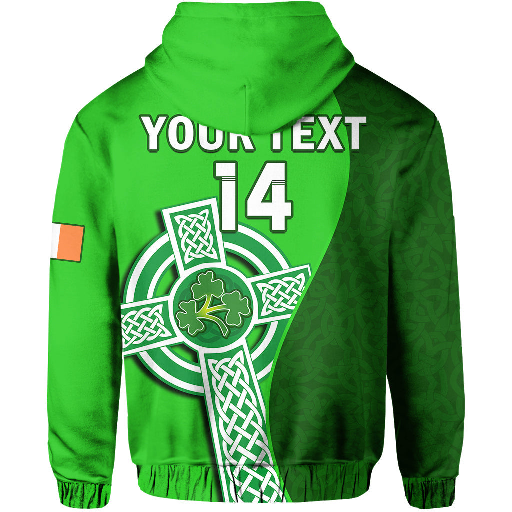 Custom Ireland CrickeHoodie Irish Flag Celtic Cross Sporty Style LT14