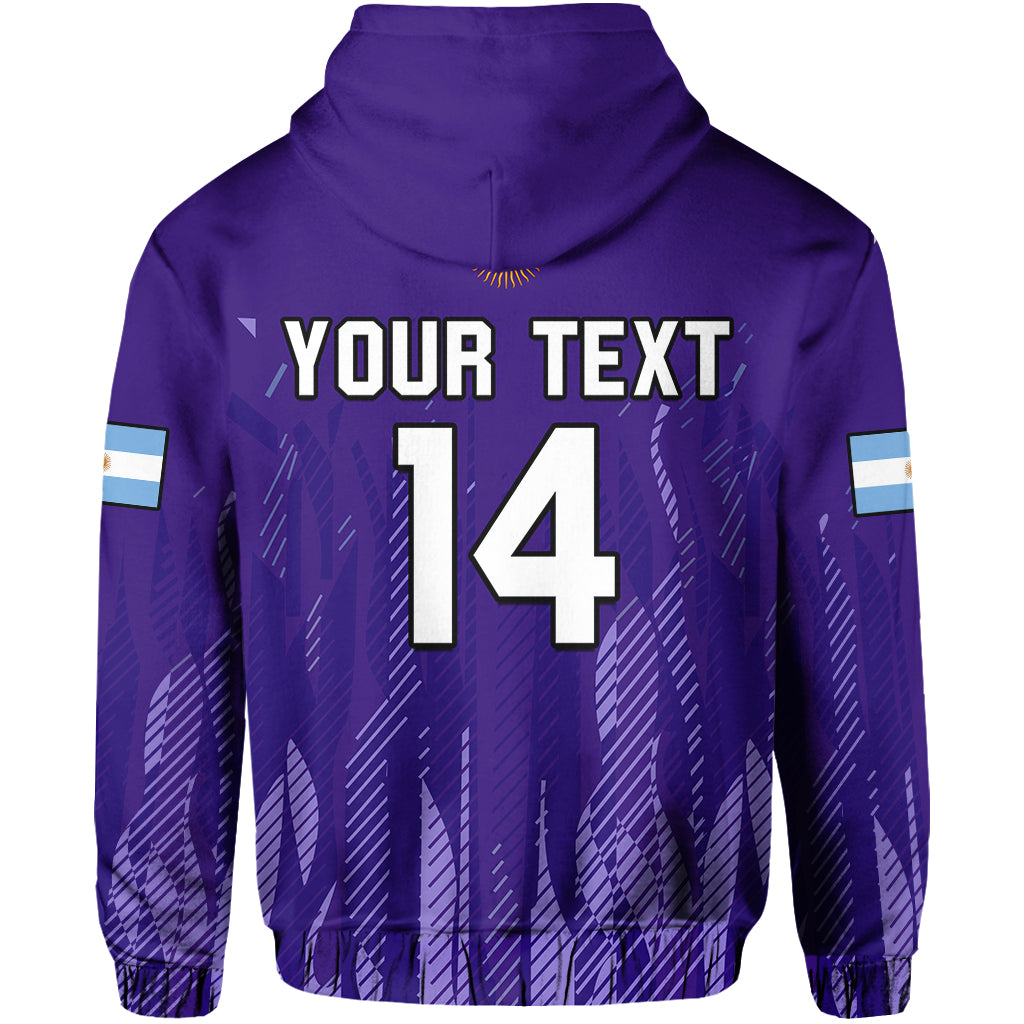 Custom Argentina Football Hoodie Vamos La Albiceleste 2022 Newest Style LT14