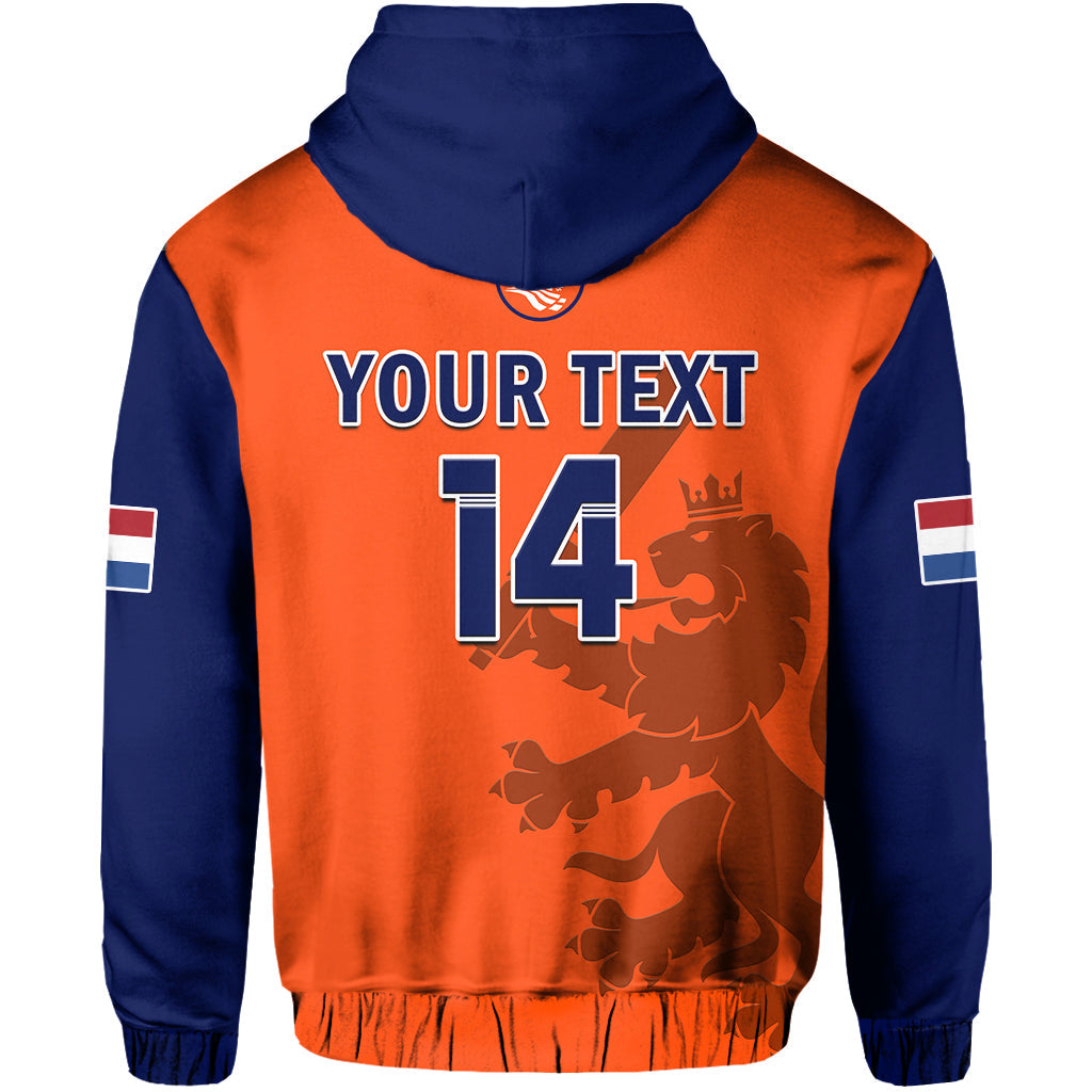 Custom Netherlands CrickeHoodie ODI Simple Orange Style LT14