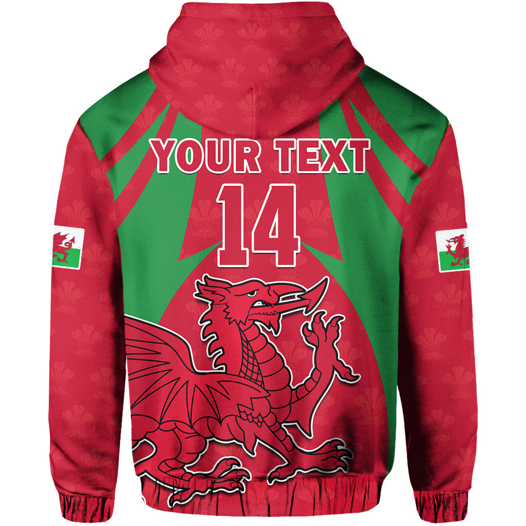Custom Wales Rugby Hoodie The Dragons National Team Come On Cymru LT14