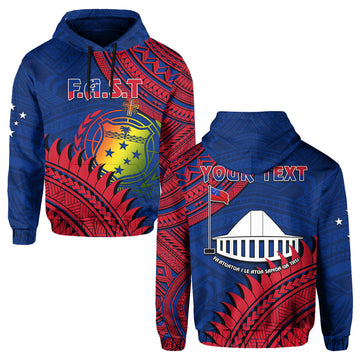 Custom Personalised F.A.S.T Samoa Hoodie Samoan Coat Of Arms Polynesian Pattern LT14