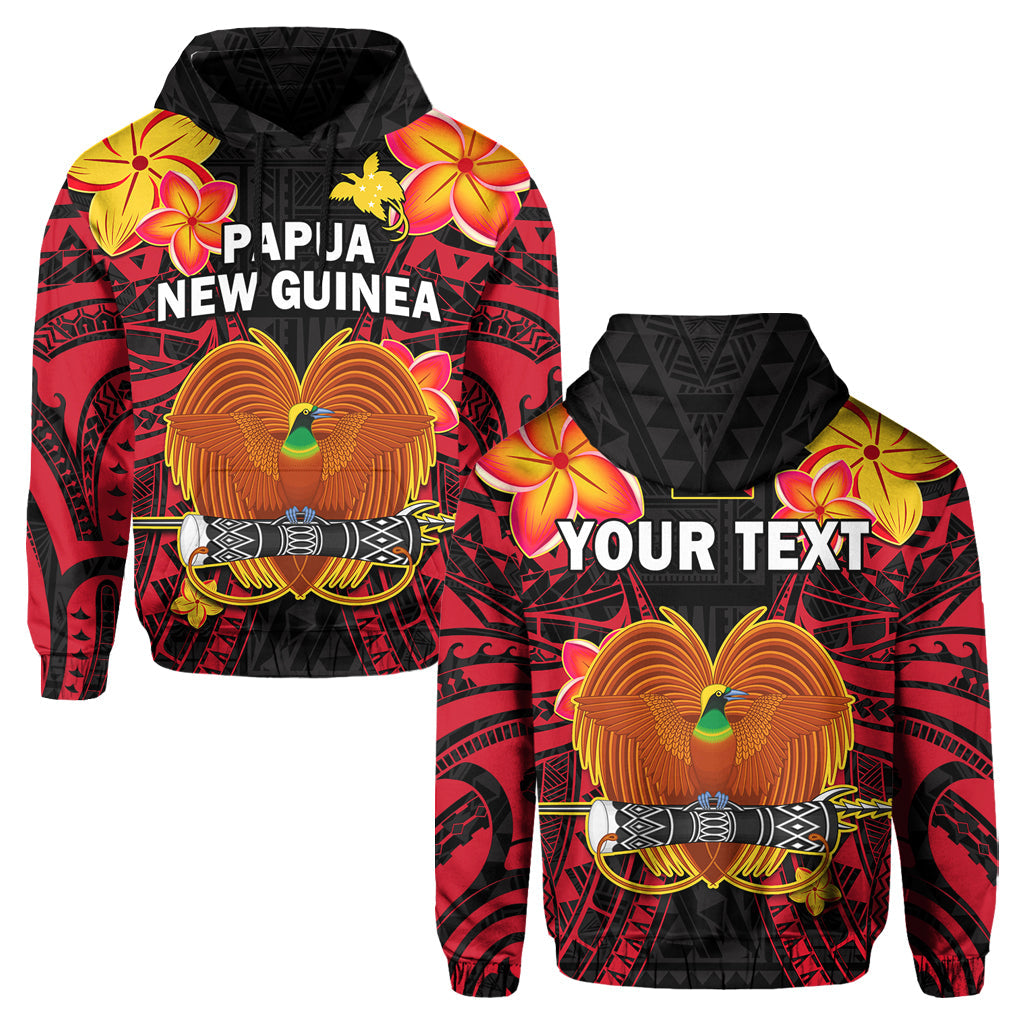 Custom Personalised Papua New Guinea Hoodie PNG Bird Of Paradise Polynesian Pattern LT14