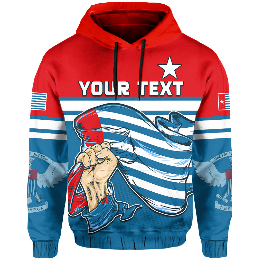 Custom Football Hoodie One People One Soul Strong West Papuan LT13