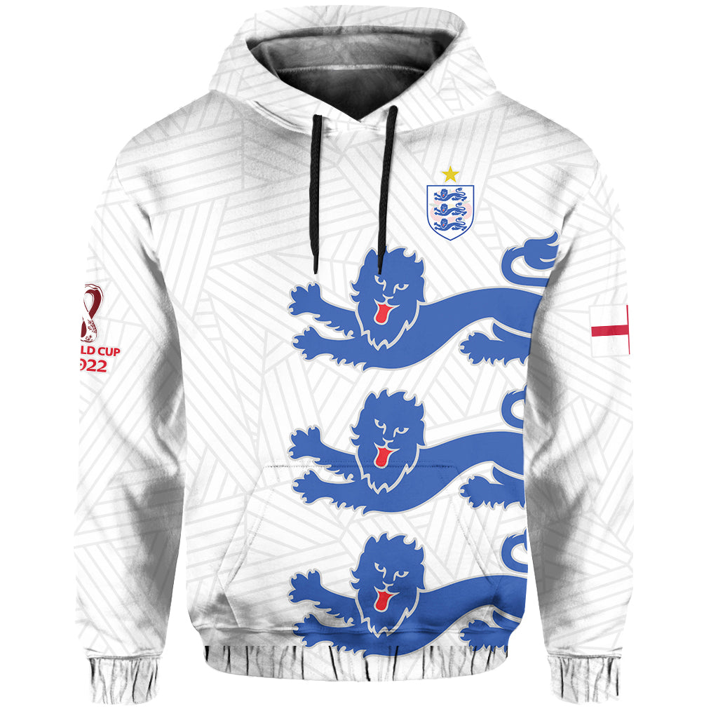 England Football Hoodie Come On Three Lions Soccer Champions World Cup Ver.02 LT13