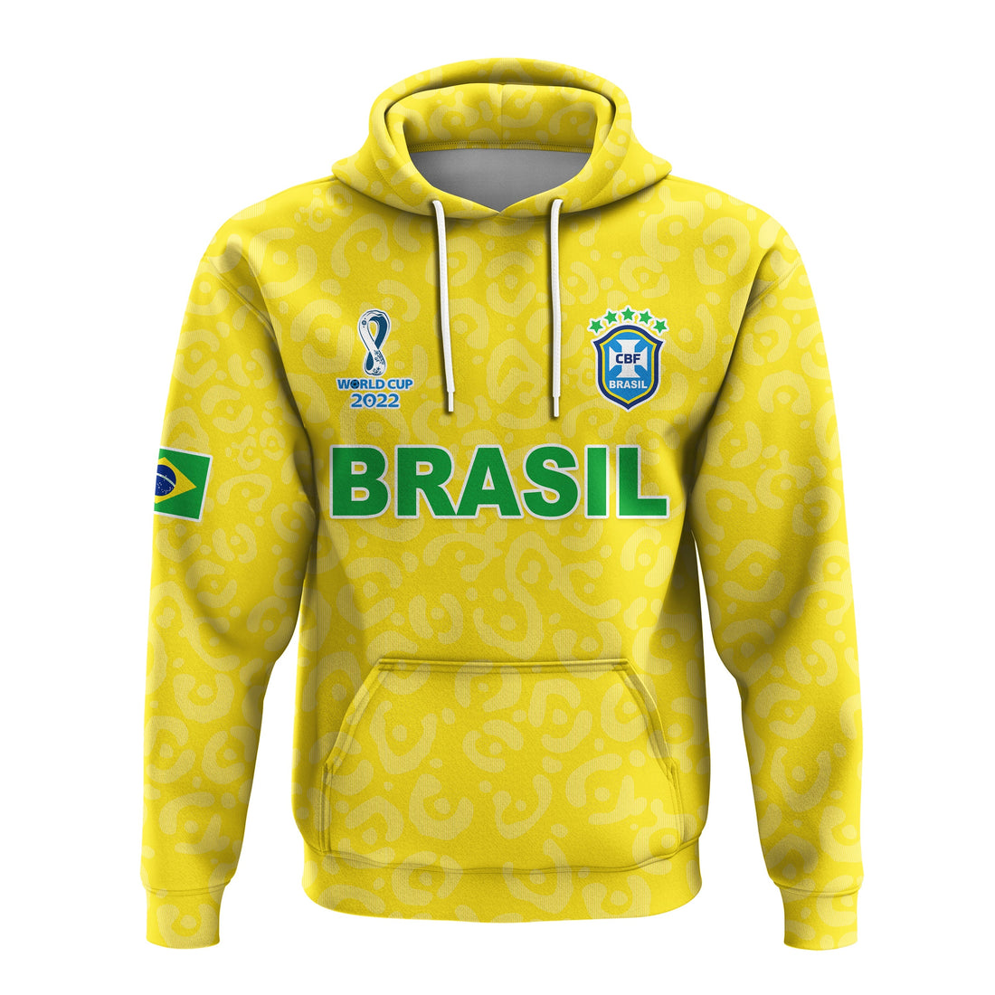 Brazil Football Hoodie World Cup Champions Soccer 2022 Selecao Brazil Campeao LT13