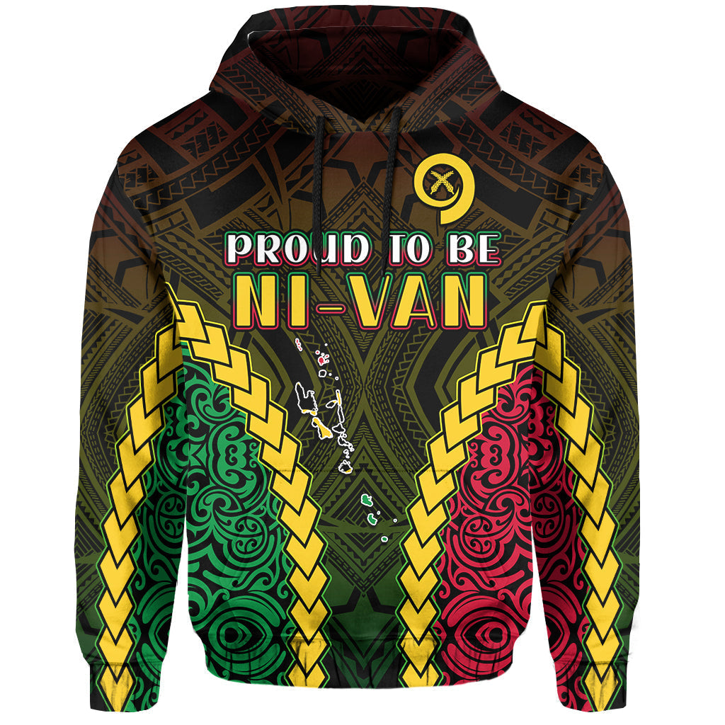 Vanuatu Indigenous Hoodie Proud To Be Ni Vanuatu Polynesian Pattern LT13