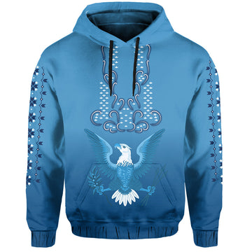 Custom Philippines Hoodie Sun Filipino Blue Barong LT13