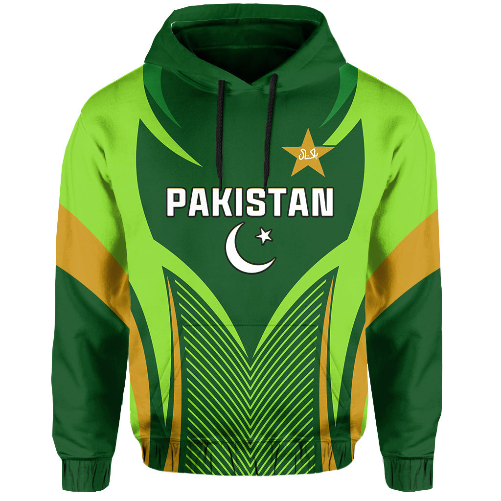 Custom Pakistan CrickeHoodie Green Shaheens Champion LT13