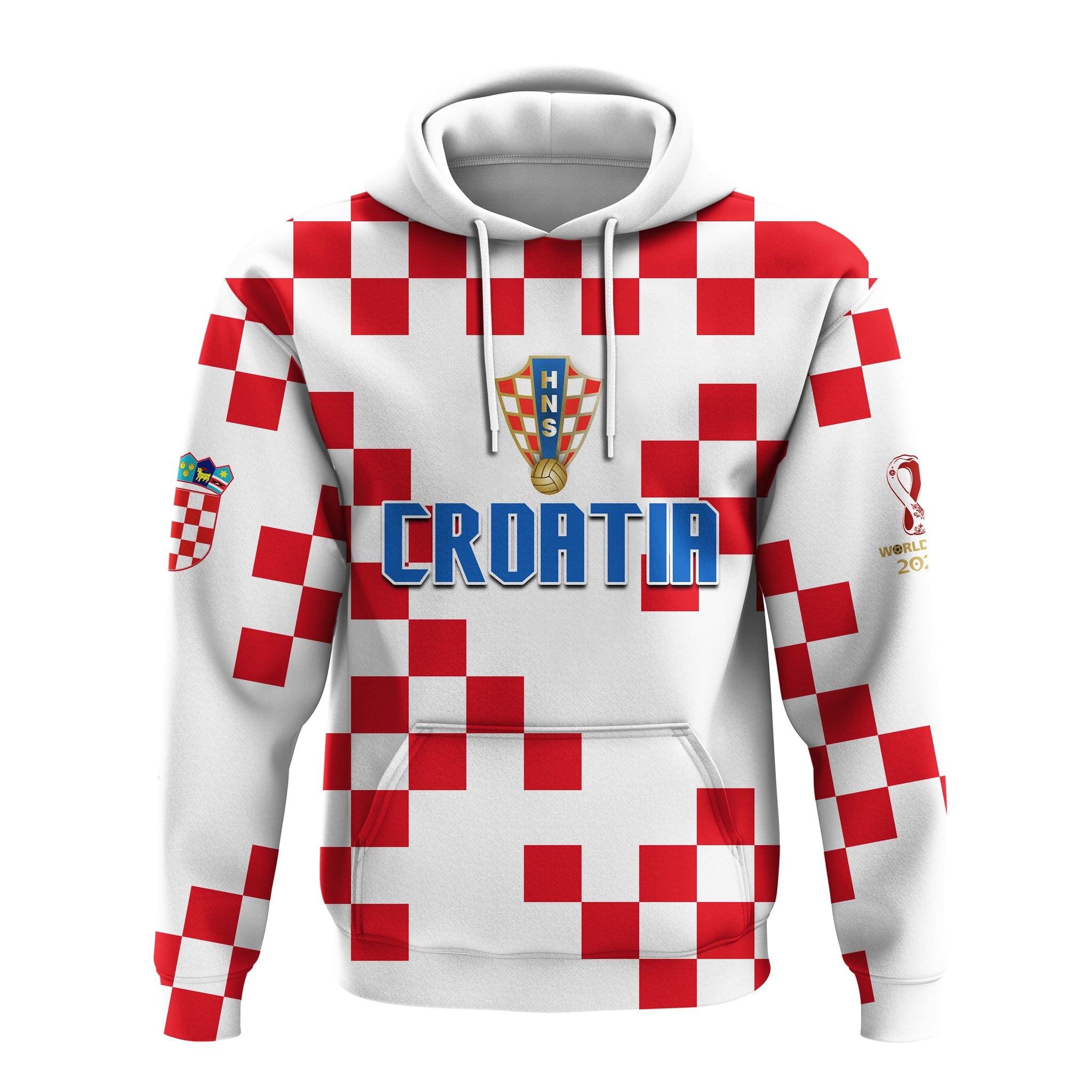 Croatia Football Hoodie World Cup Champions 2022 Hrvatska LT13