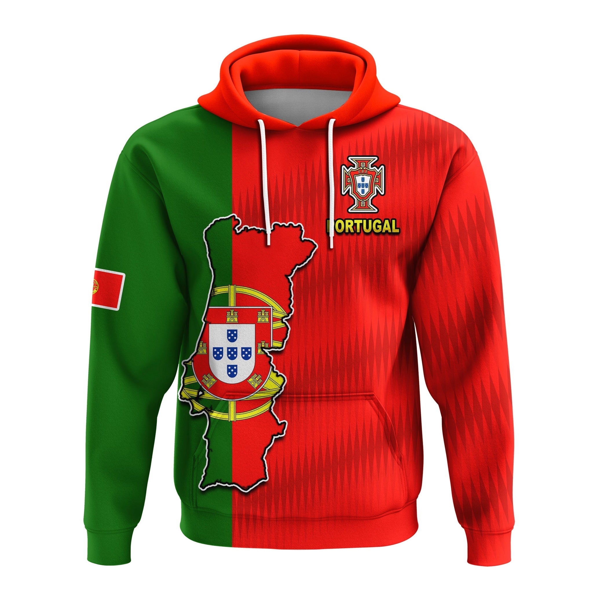 Portugal Football 2022 Hoodie Style Flag Portuguese Champions LT13
