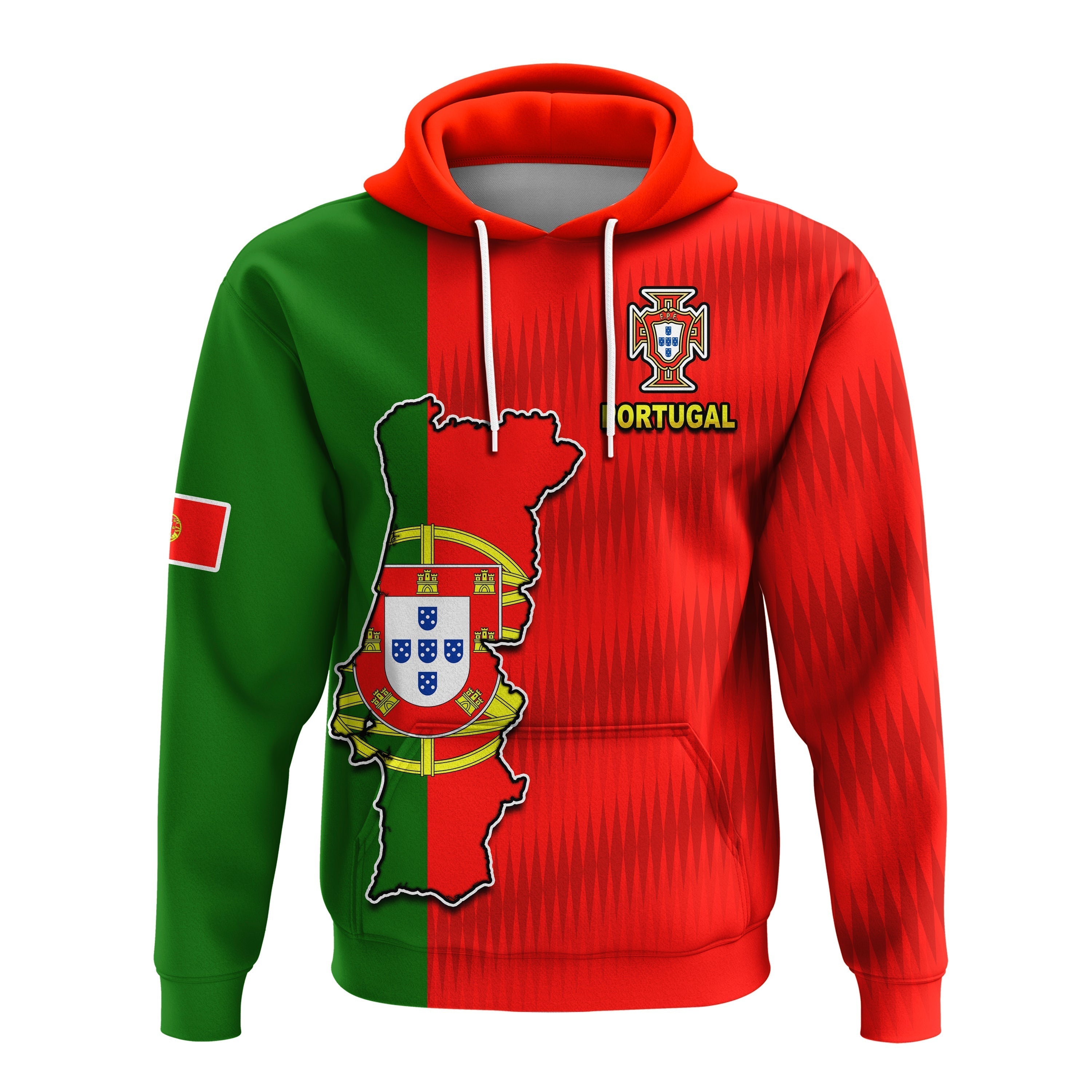 Portugal Football 2022 Hoodie Style Flag Portuguese Champions LT13