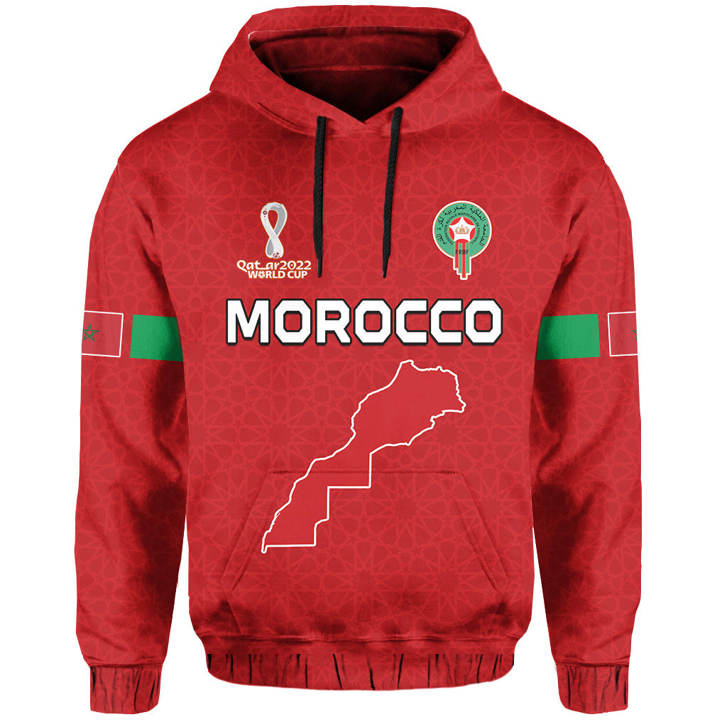Custom Morocco Football Hoodie Champions World Cup New History LT13