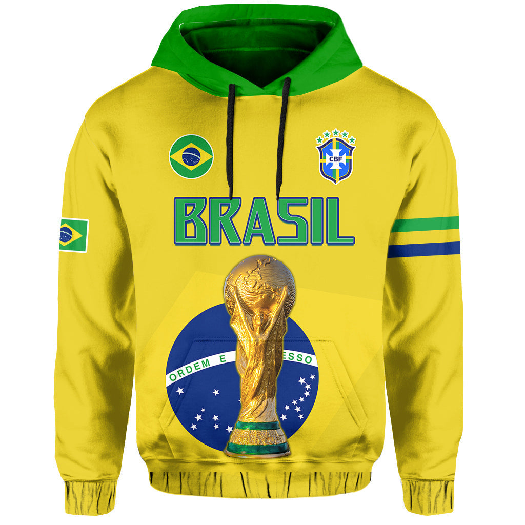Brazil Football Hoodie Go Champions Selecao Campeao LT13