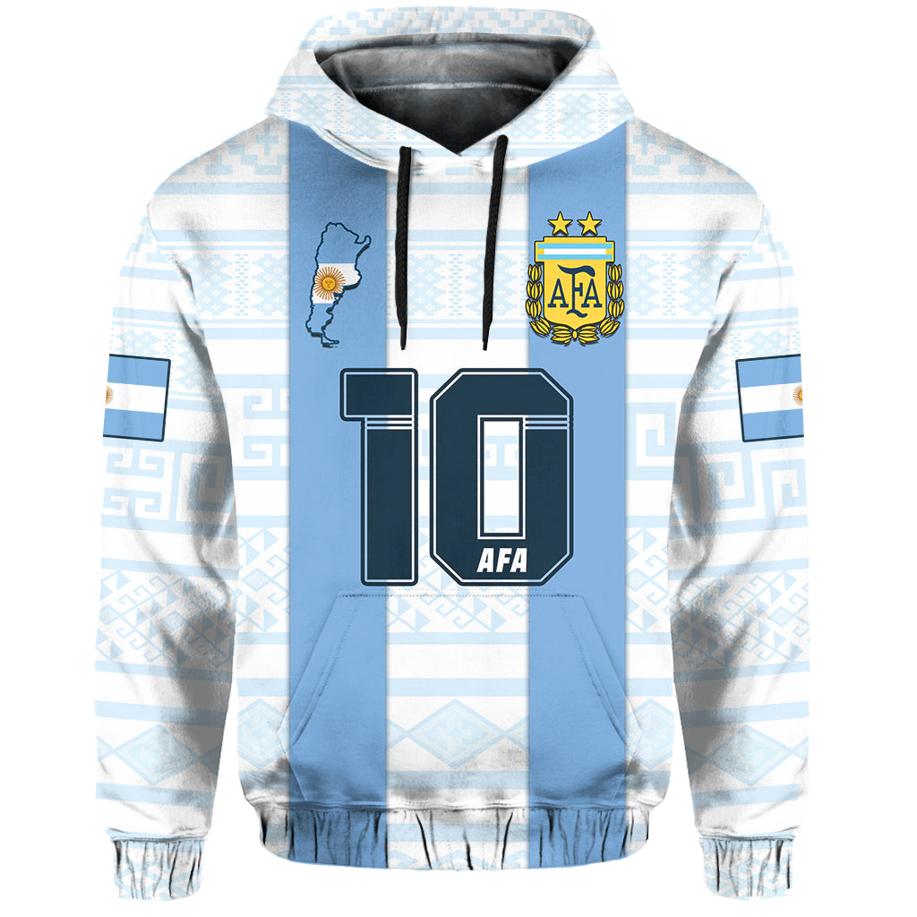 Custom Argentina Football 2022 Hoodie Vamos La Albiceleste LT14