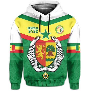 Senegal 2022 Sporty Hoodie Lions of Teranga Proud Football LT13