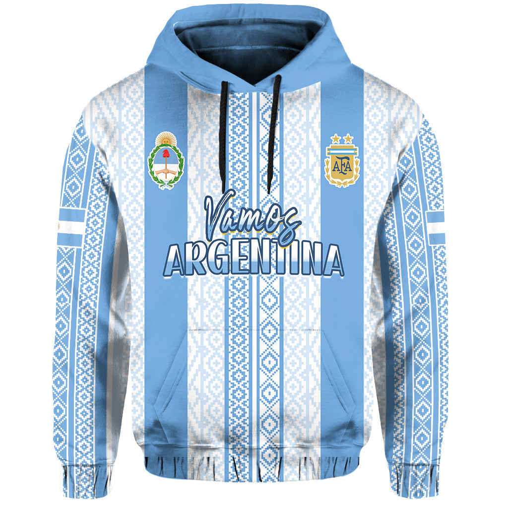 Custom Argentina Football Hoodie Champions World Cup Gaucho Vamos LT13