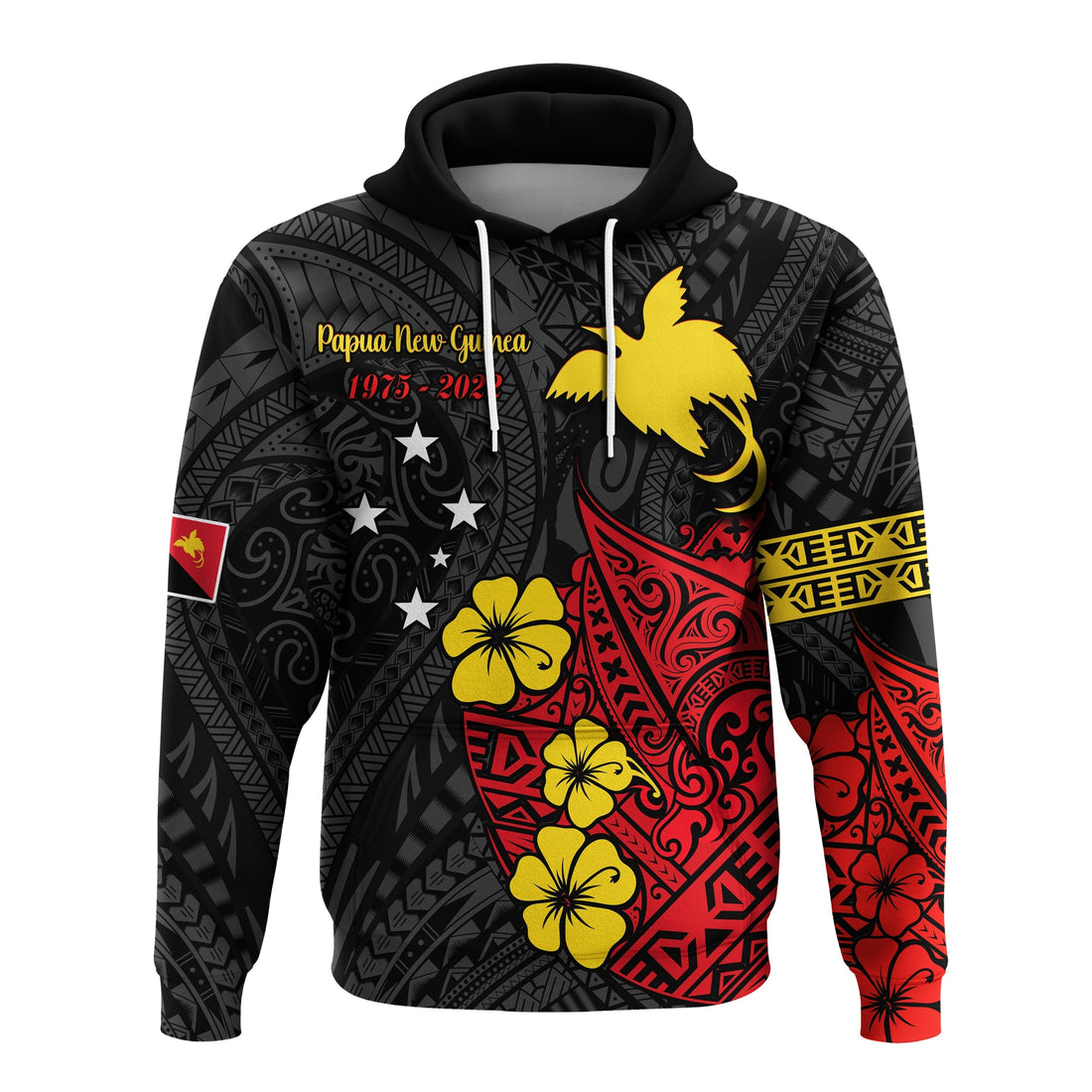 Papua New Guinea Anniversary Hoodie 47th Independence Day Since 1975 LT13