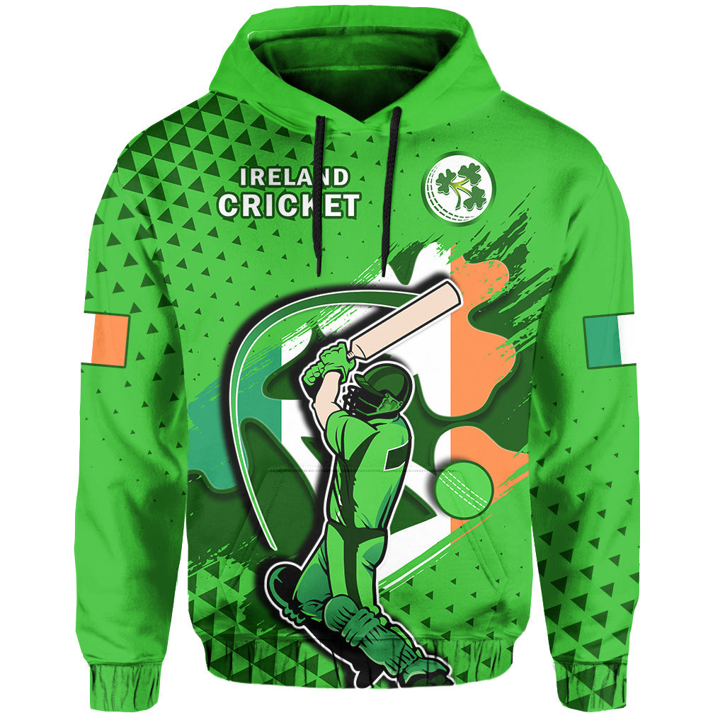 Custom Ireland CrickeHoodie Irish Flag Shamrock Sporty Style LT14