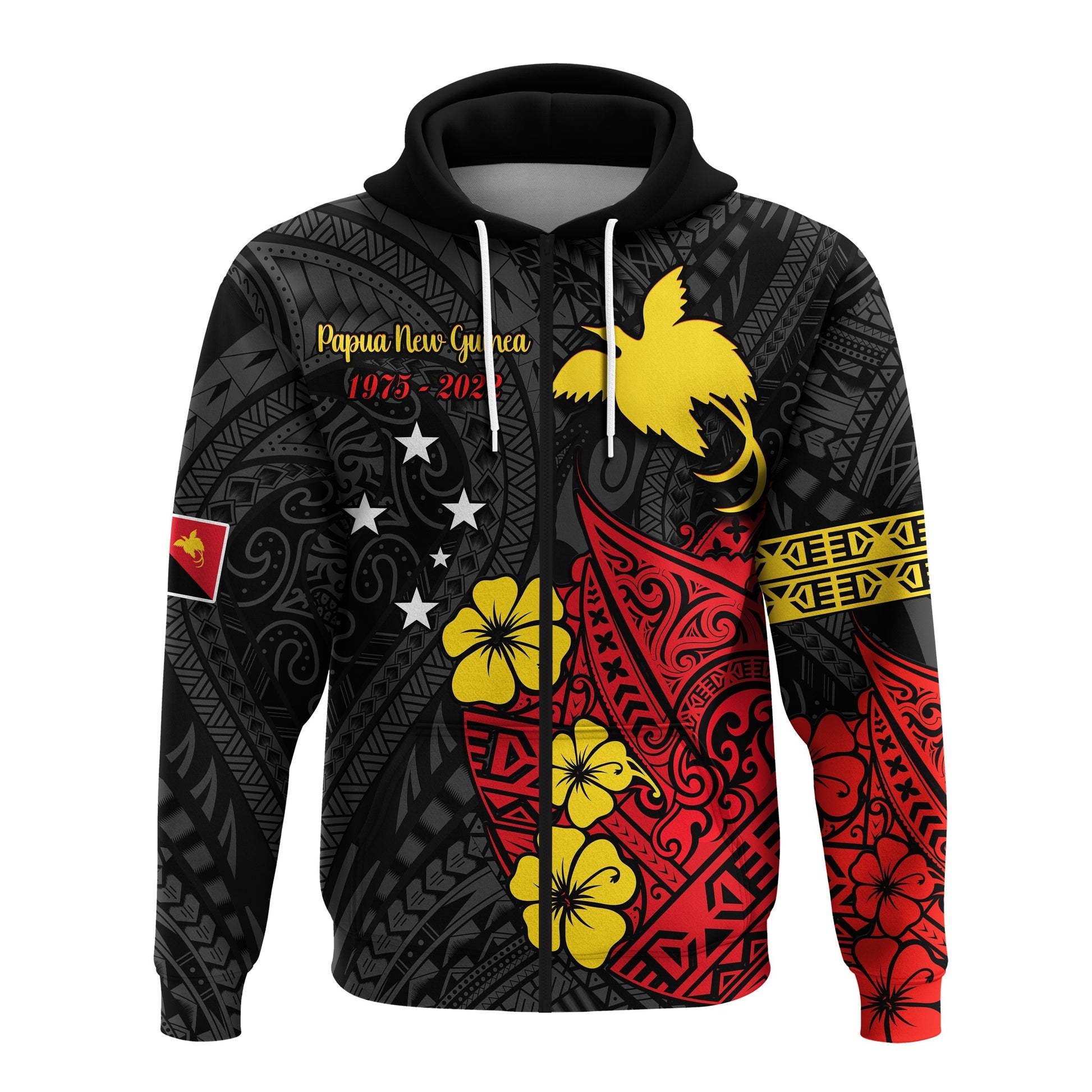 Papua New Guinea Anniversary Hoodie 47th Independence Day Since 1975 LT13