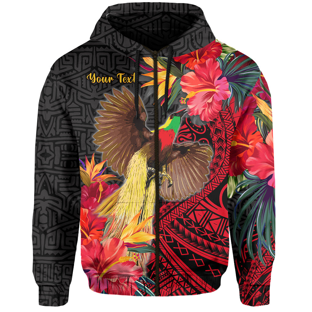 Custom Personalised Papua New Guinea Hoodie Bird of Paradise LT13