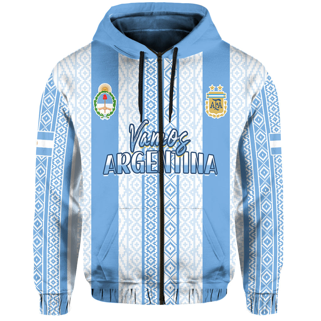 Custom Argentina Football Hoodie Champions World Cup Gaucho Vamos LT13