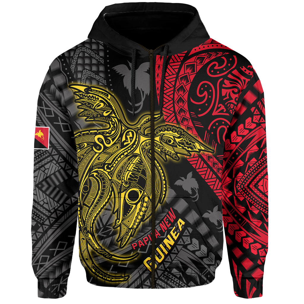 Custom Text and Number Papua New Guinea Hoodie Raggiana Birds Of Paradise Happy 47th Independence Day LT13