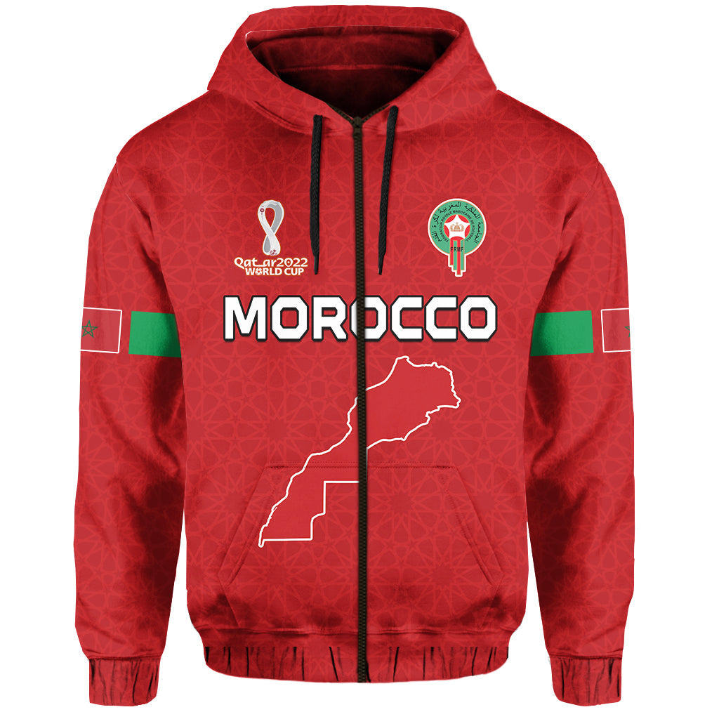 Custom Morocco Football Hoodie Champions World Cup New History LT13