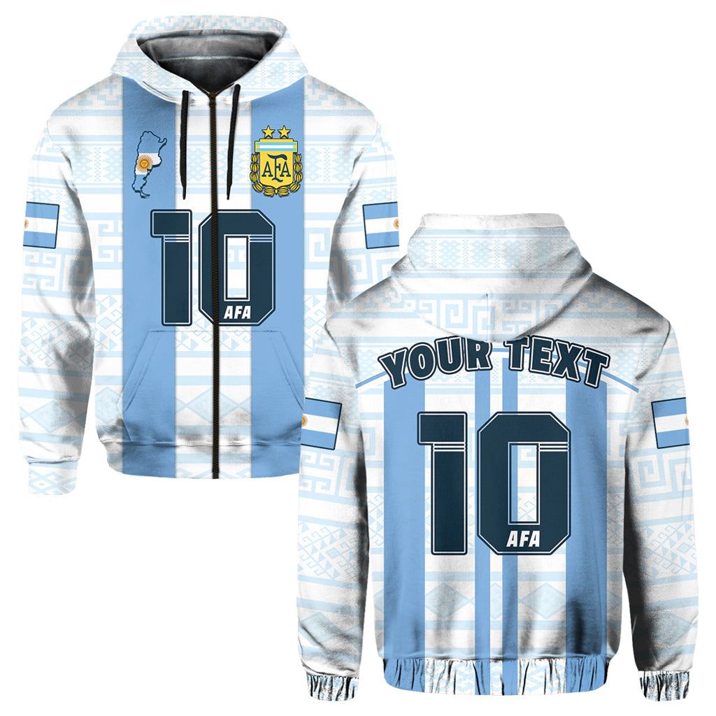 Custom Argentina Football 2022 Hoodie Vamos La Albiceleste LT14