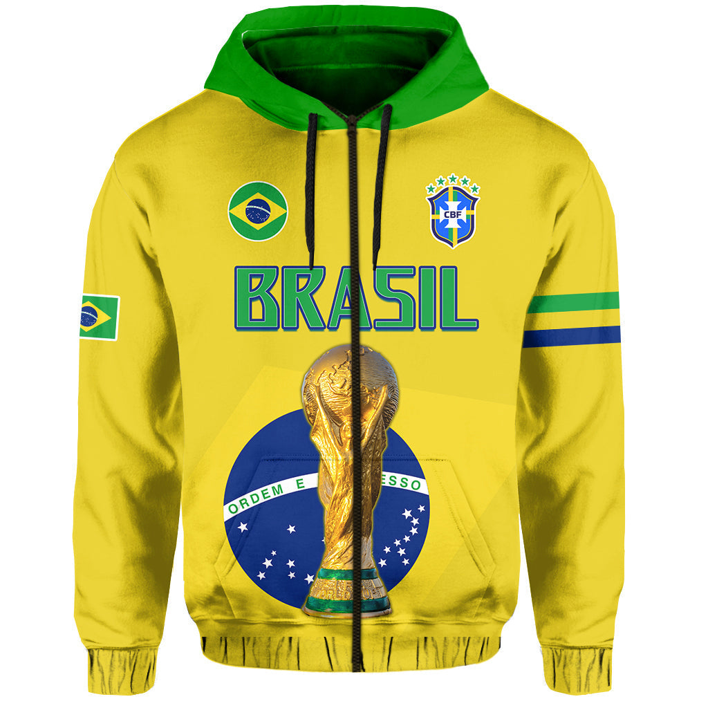 Brazil Football Hoodie Go Champions Selecao Campeao LT13