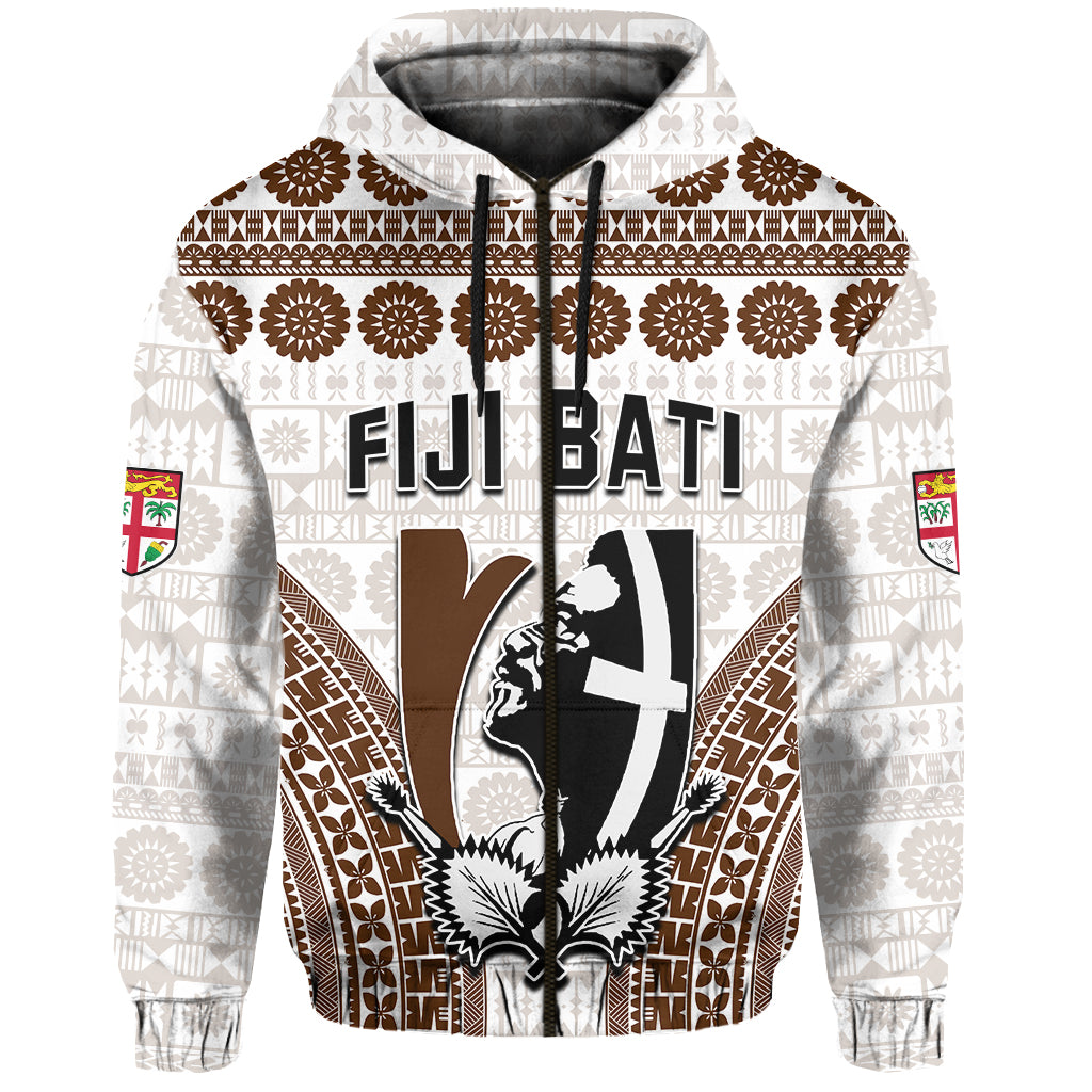 Custom Text and Number Fiji Rugby Bati Hoodie Proud Tapa Pattern LT13