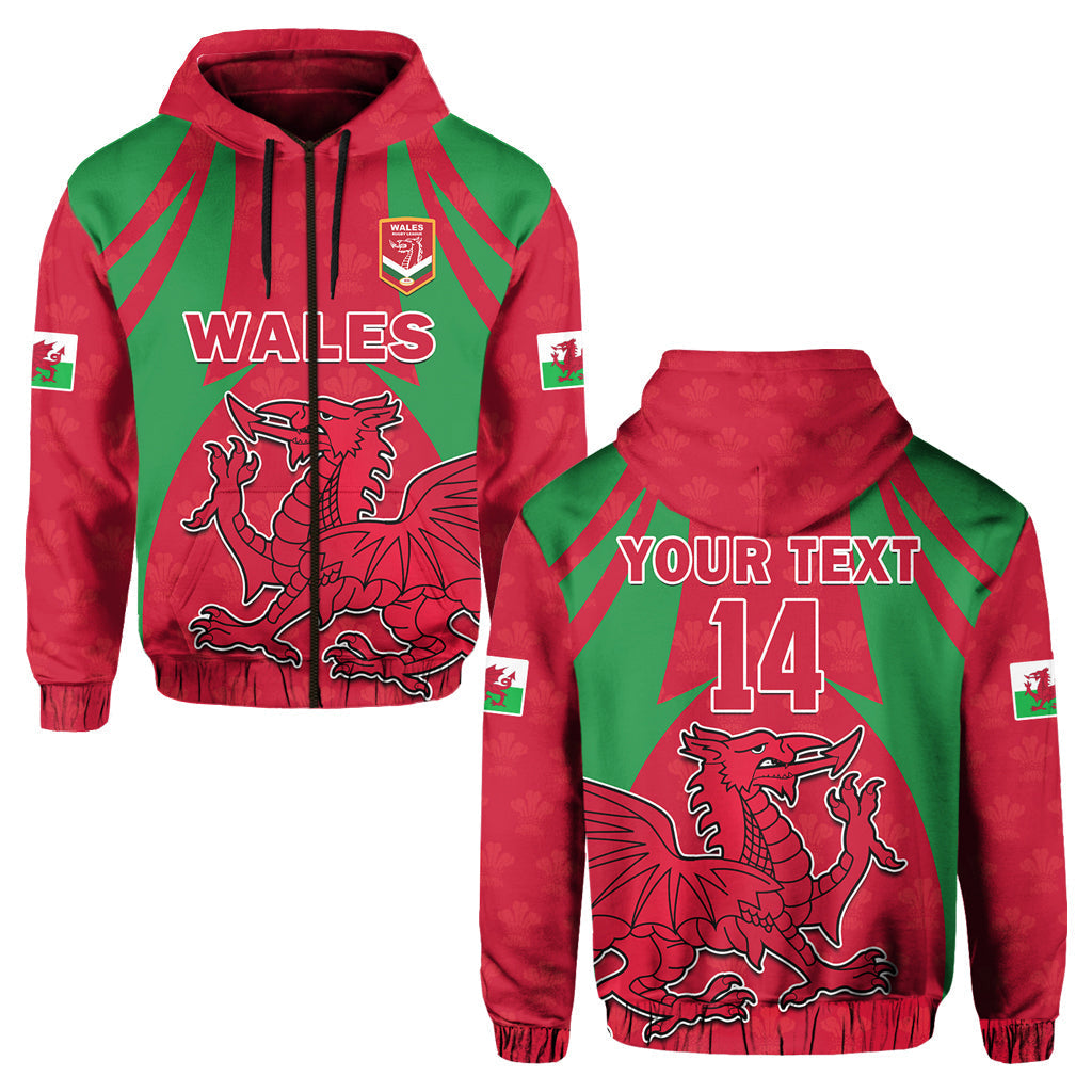 Custom Wales Rugby Hoodie The Dragons National Team Come On Cymru LT14