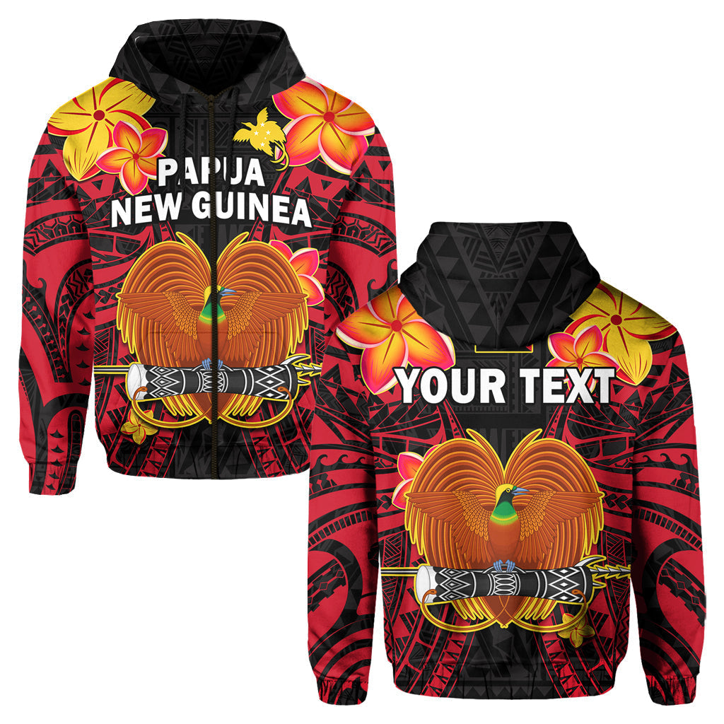 Custom Personalised Papua New Guinea Hoodie PNG Bird Of Paradise Polynesian Pattern LT14