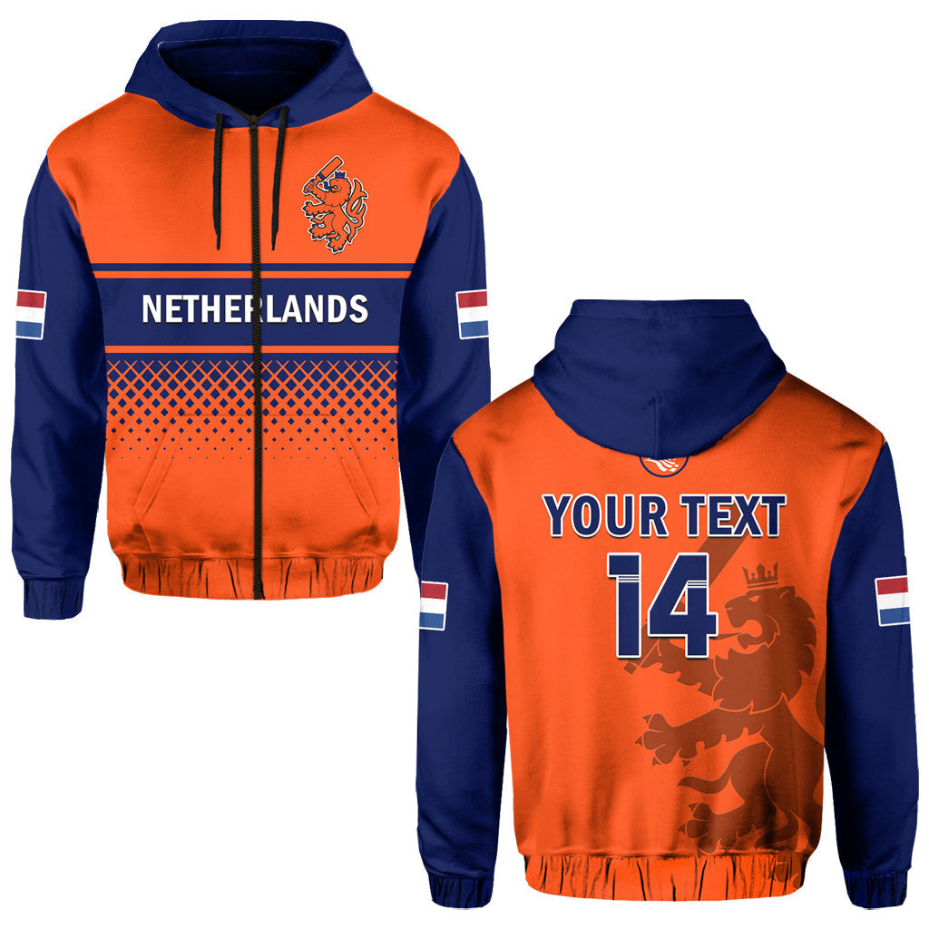 Custom Netherlands CrickeHoodie ODI Simple Orange Style LT14