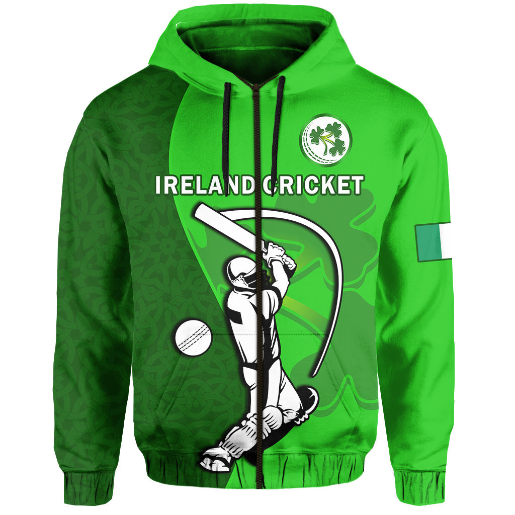 Custom Ireland CrickeHoodie Irish Flag Celtic Cross Sporty Style LT14