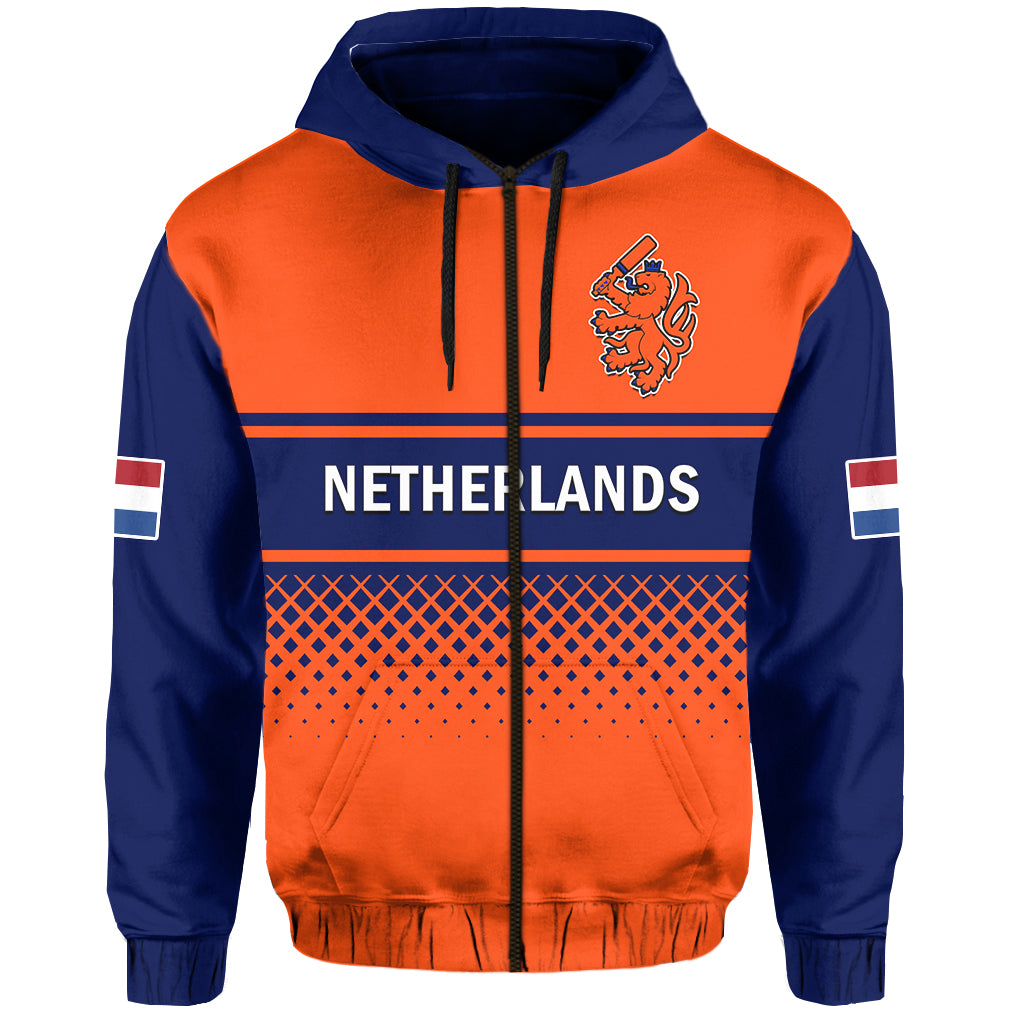 Custom Netherlands CrickeHoodie ODI Simple Orange Style LT14