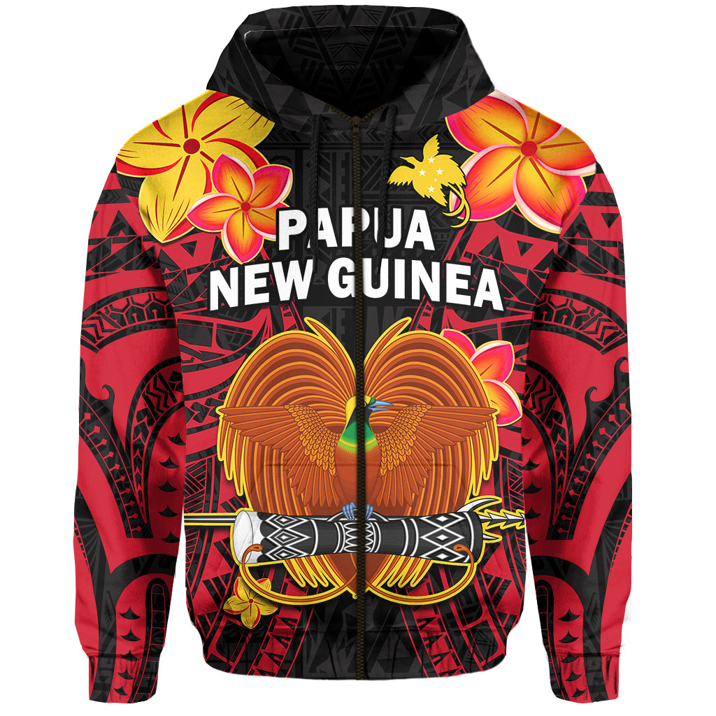 Custom Personalised Papua New Guinea Hoodie PNG Bird Of Paradise Polynesian Pattern LT14