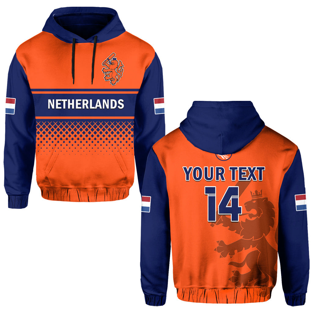 Custom Netherlands CrickeHoodie ODI Simple Orange Style LT14